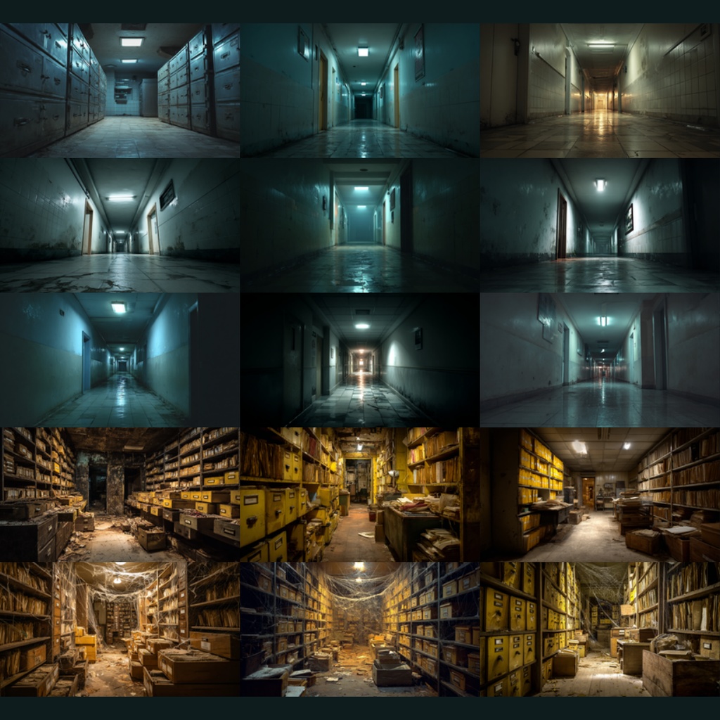 【背景素材】不穏な病院137枚|個室・大部屋・廊下・隔離病室・ICU・精神科・夜の病室(TRPG, CoC, マダミス, ココフォリア, ゲーム)