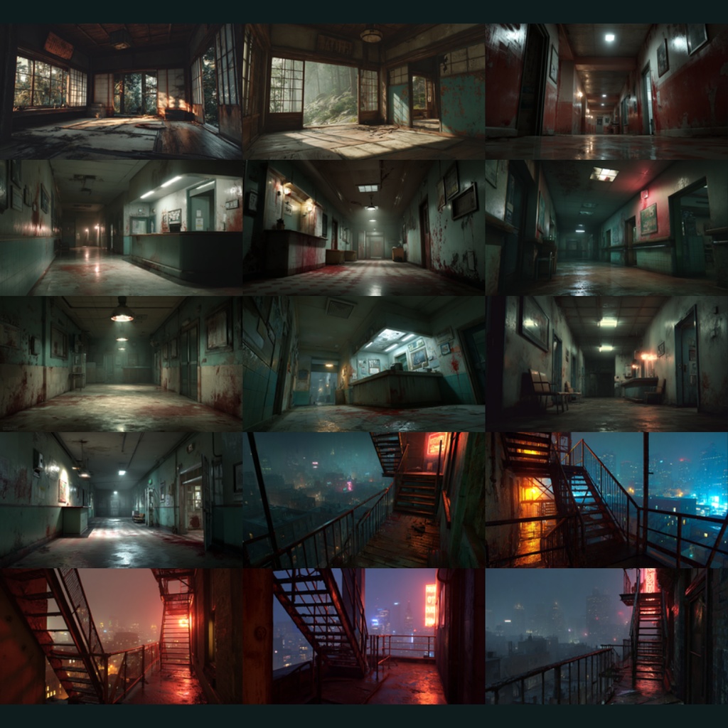 【背景素材】ホラー演出/屋内 161枚|日常・病院・廊下・古民家・洋館・アパート・地下室・教室(TRPG, マダミス, ココフォリア, ゲーム)