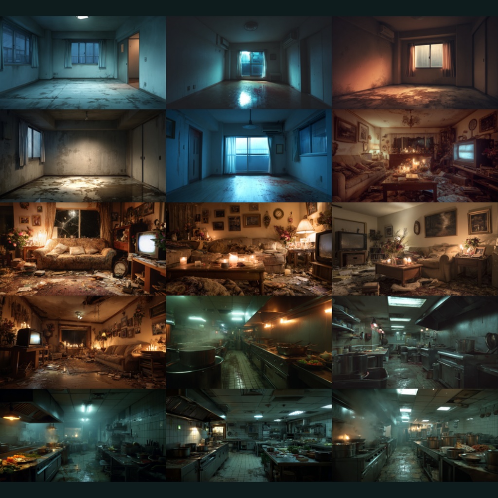 【背景素材】ホラー演出/屋内 161枚|日常・病院・廊下・古民家・洋館・アパート・地下室・教室(TRPG, マダミス, ココフォリア, ゲーム)