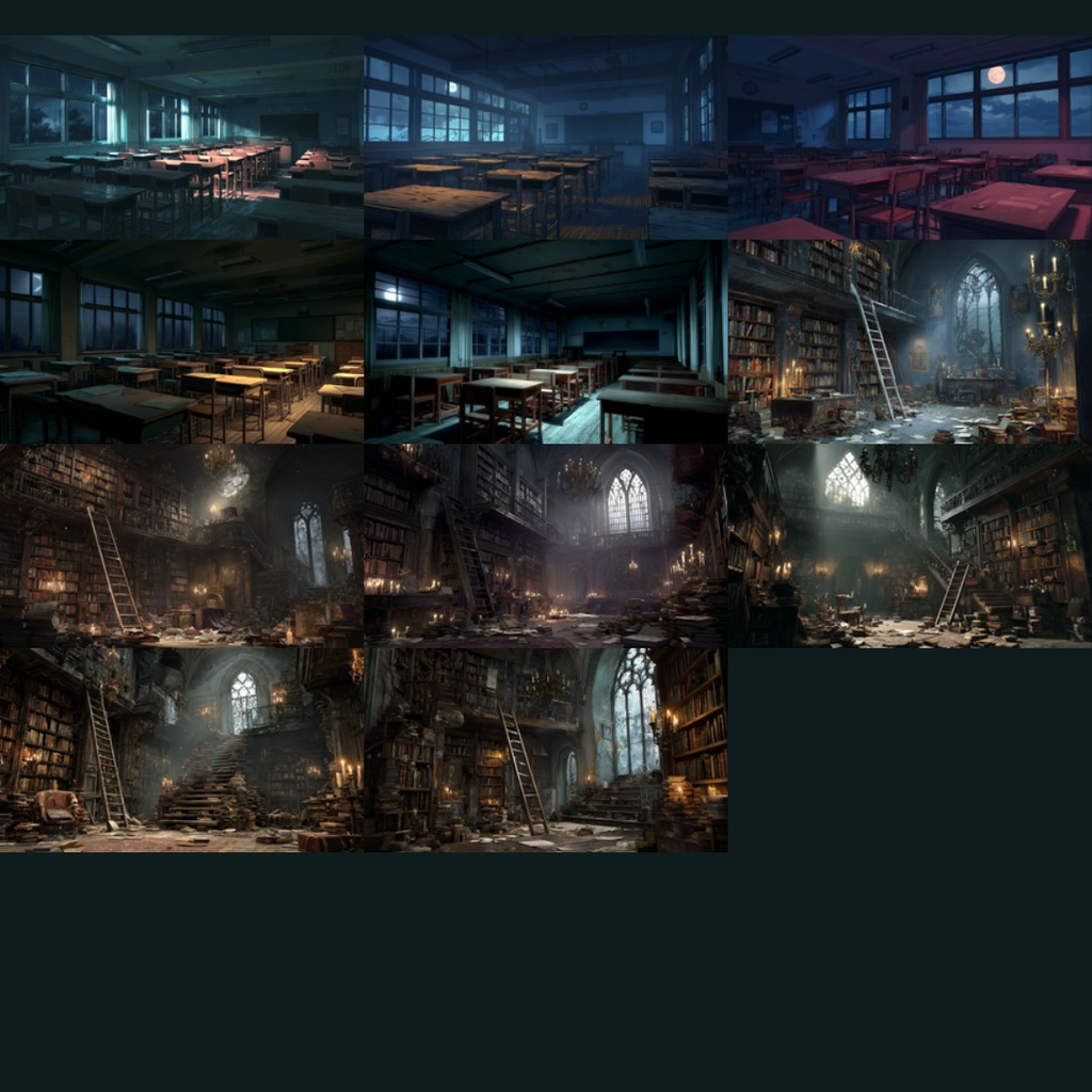 【背景素材】ホラー演出/屋内 161枚|日常・病院・廊下・古民家・洋館・アパート・地下室・教室(TRPG, マダミス, ココフォリア, ゲーム)