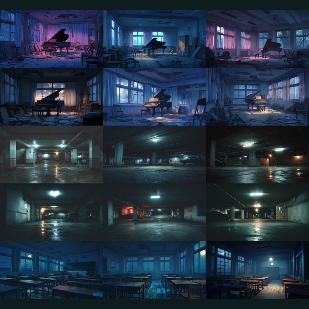 【背景素材】ホラー演出/屋内 161枚|日常・病院・廊下・古民家・洋館・アパート・地下室・教室(TRPG, マダミス, ココフォリア, ゲーム)