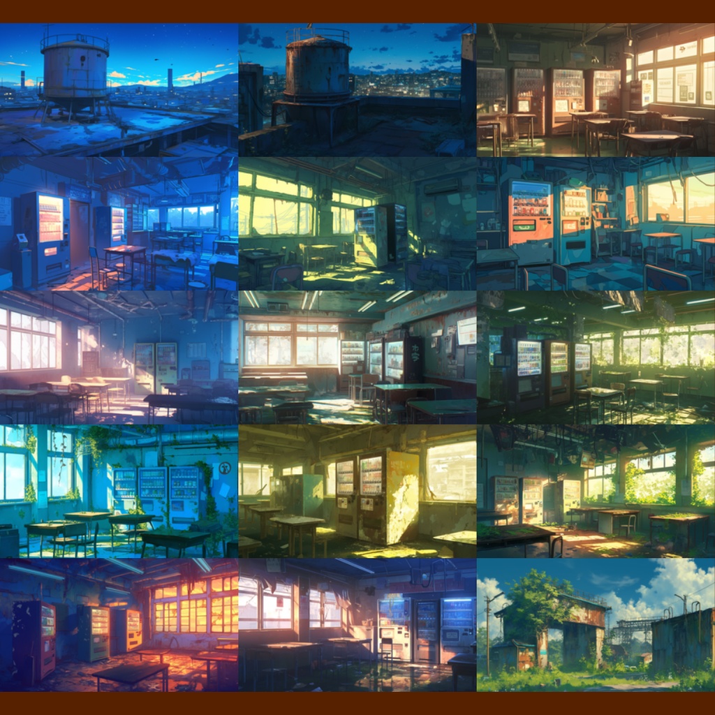 【背景素材】工場・廃工場 175枚|タンク・貯水槽・発電・溶鉱炉(TRPG, マダミス, ココフォリア, ゲーム)