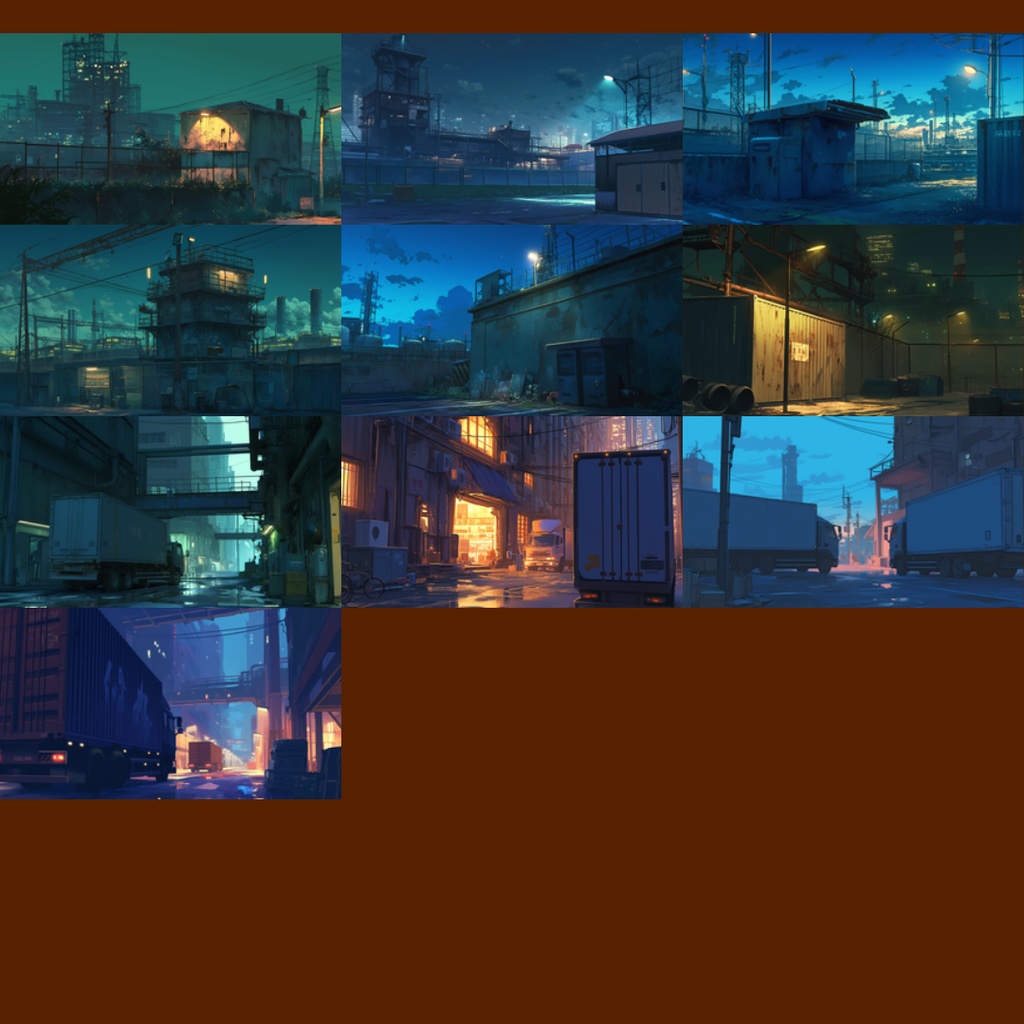 【背景素材】工場・廃工場 175枚|タンク・貯水槽・発電・溶鉱炉(TRPG, マダミス, ココフォリア, ゲーム)