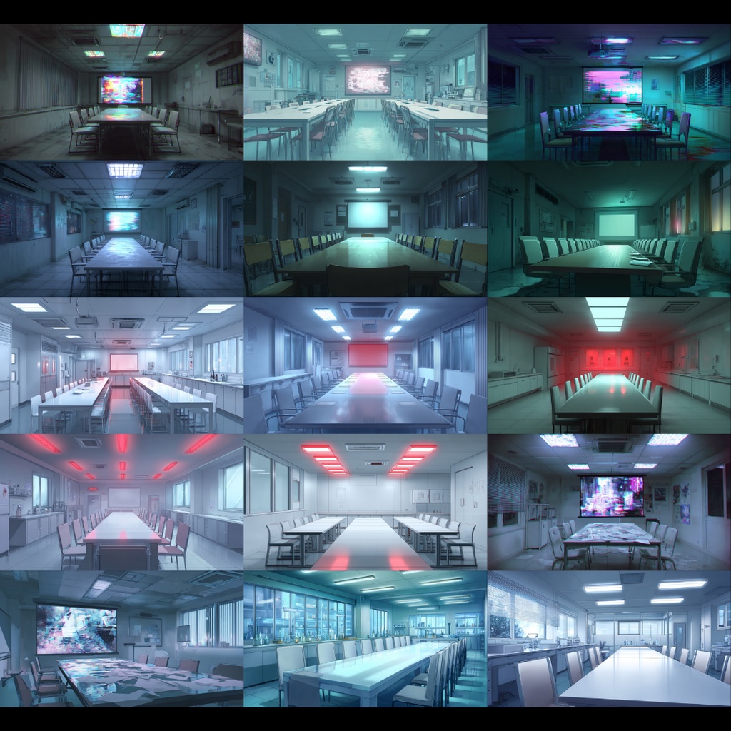 【TRPG背景素材】不穏な研究所 200枚|研究室•外観•会議室•培養液•廊下•階段•休憩室•倉庫etc