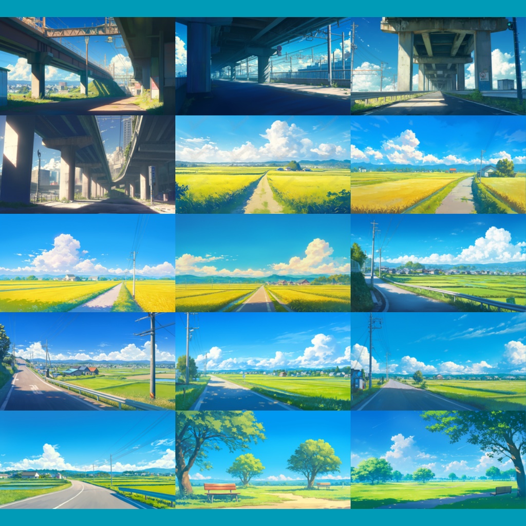 【背景素材】とある街 145枚|住宅街・堤防・海沿い・空き地・駅・郊外・商店(TRPG, マダミス, ココフォリア, ゲーム)