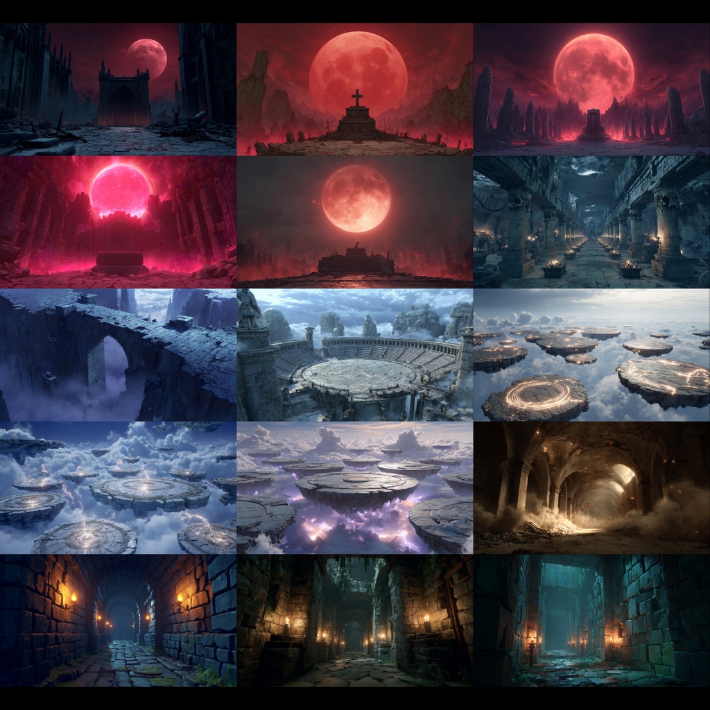 【背景素材】 戦闘シーンで使えそうな背景 200枚|ファンタジー系•現代系•自然系•施設系(TRPG, マダミス, ココフォリア, ゲーム)