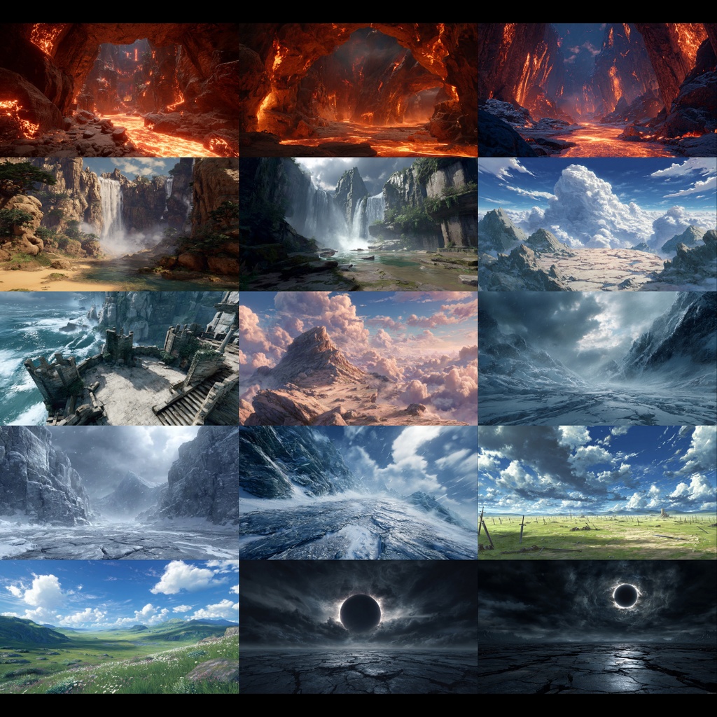 【背景素材】 戦闘シーンで使えそうな背景 200枚|ファンタジー系•現代系•自然系•施設系(TRPG, マダミス, ココフォリア, ゲーム)