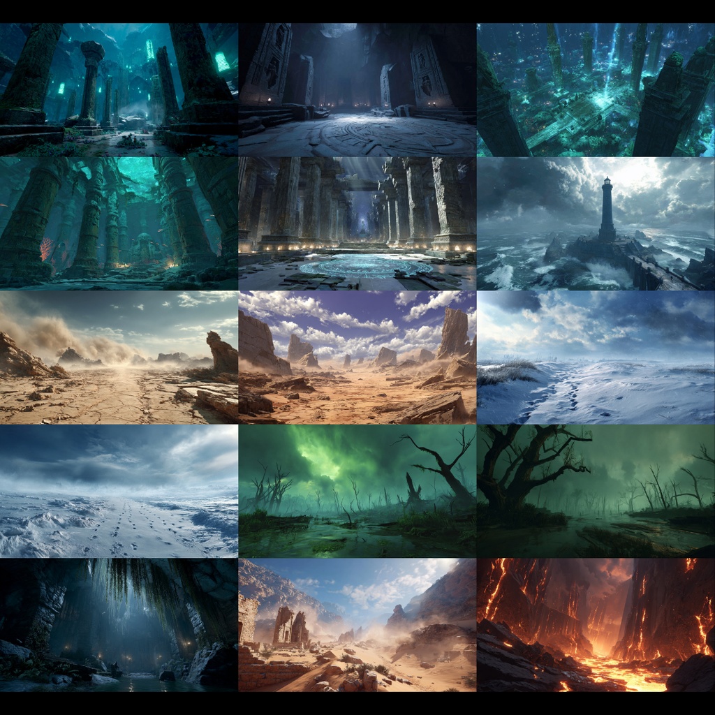 【背景素材】 戦闘シーンで使えそうな背景 200枚|ファンタジー系•現代系•自然系•施設系(TRPG, マダミス, ココフォリア, ゲーム)