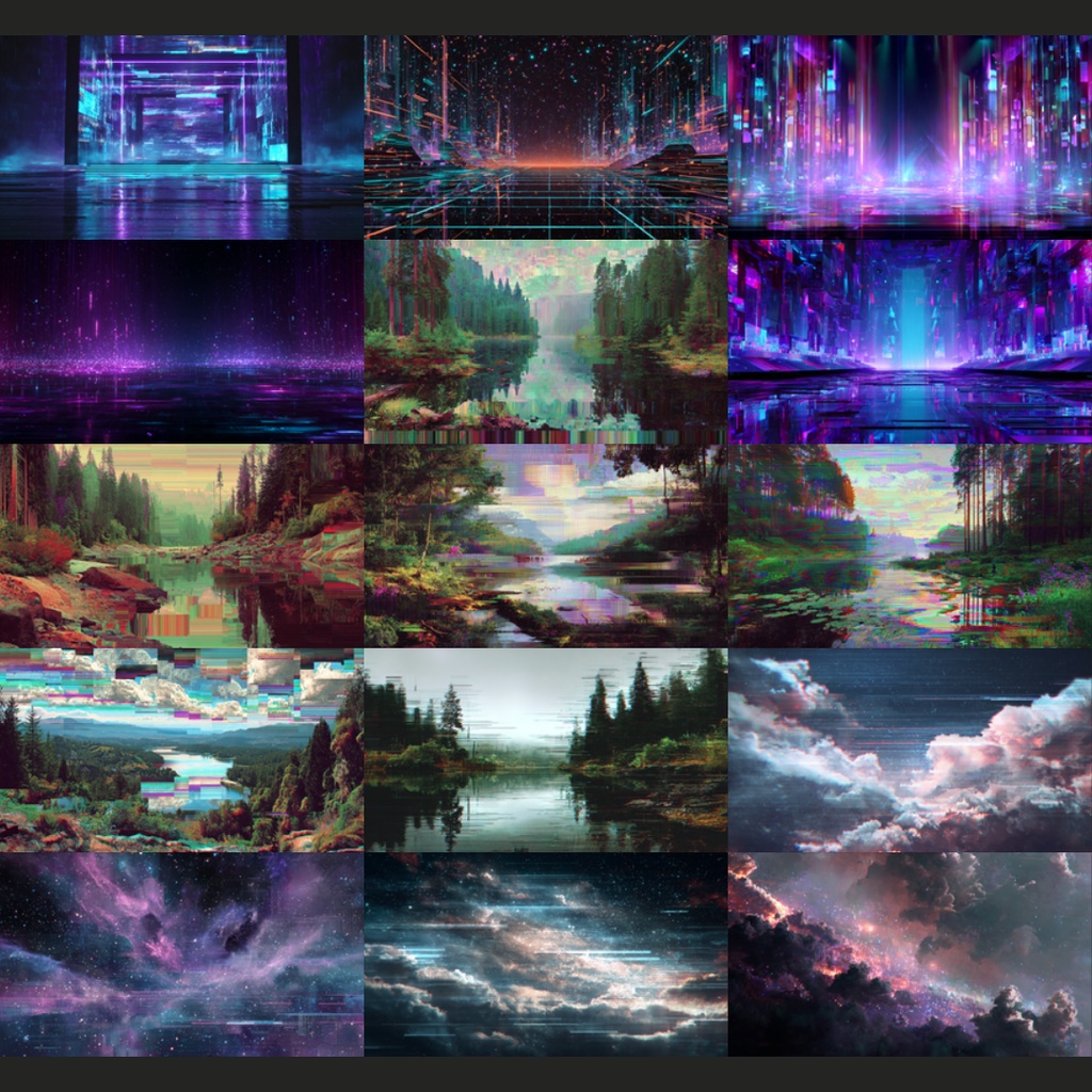 【背景素材】ノイズ・グリッチ風 155枚|(TRPG, マダミス, ココフォリア, ゲーム)