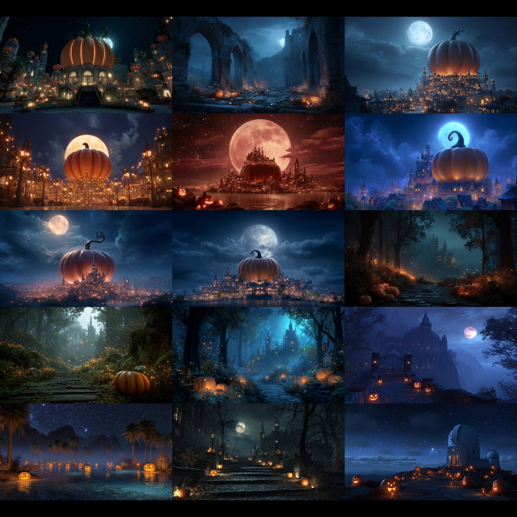 【背景素材】 ハロウィン|ダークファンタジー 85枚|廃墟・館・城・小道etc(TRPG, マダミス, ココフォリア, ゲーム)