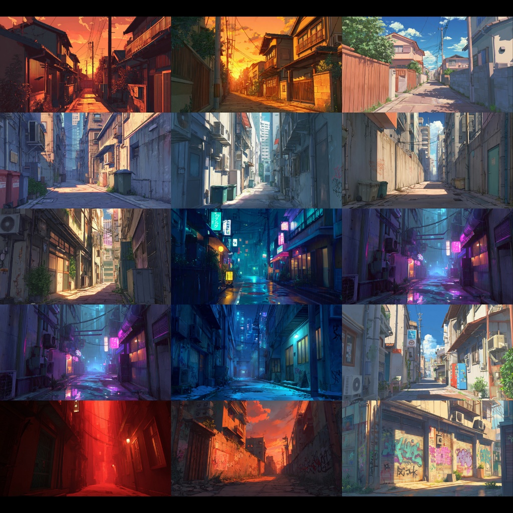 【背景素材】 路地裏 65枚|日常•不穏•夕方•夜etc(TRPG, マダミス, ココフォリア, ゲーム)