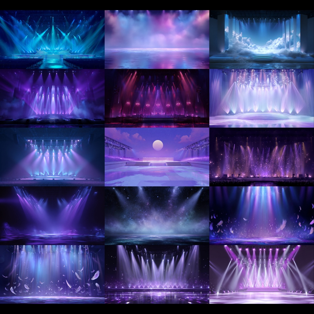 【背景素材】 ステージ 200枚|シンプル•キラキラ•カラフルetc(TRPG, マダミス, ココフォリア, ゲーム)