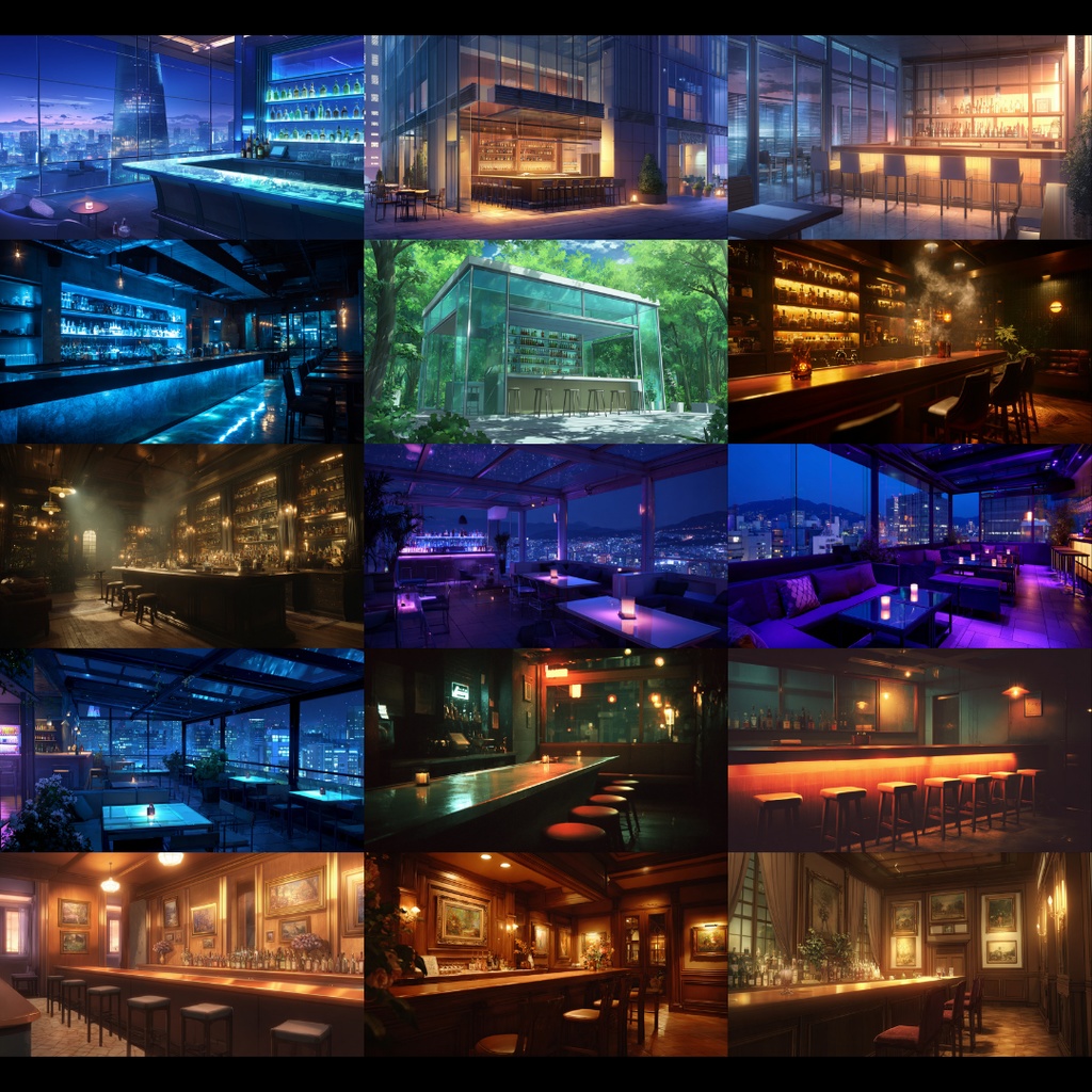 【背景素材】 バー 65枚|VIP•夜景•アジト•都会etc(TRPG, マダミス, ココフォリア, ゲーム)