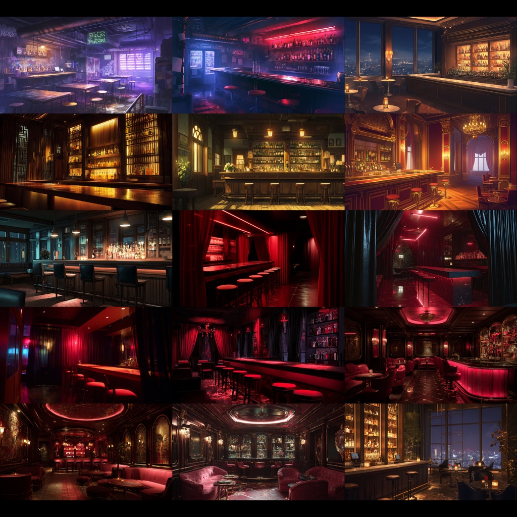 【背景素材】 バー 65枚|VIP•夜景•アジト•都会etc(TRPG, マダミス, ココフォリア, ゲーム)