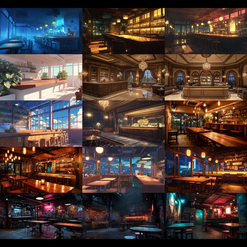 【背景素材】 バー 65枚|VIP•夜景•アジト•都会etc(TRPG, マダミス, ココフォリア, ゲーム)