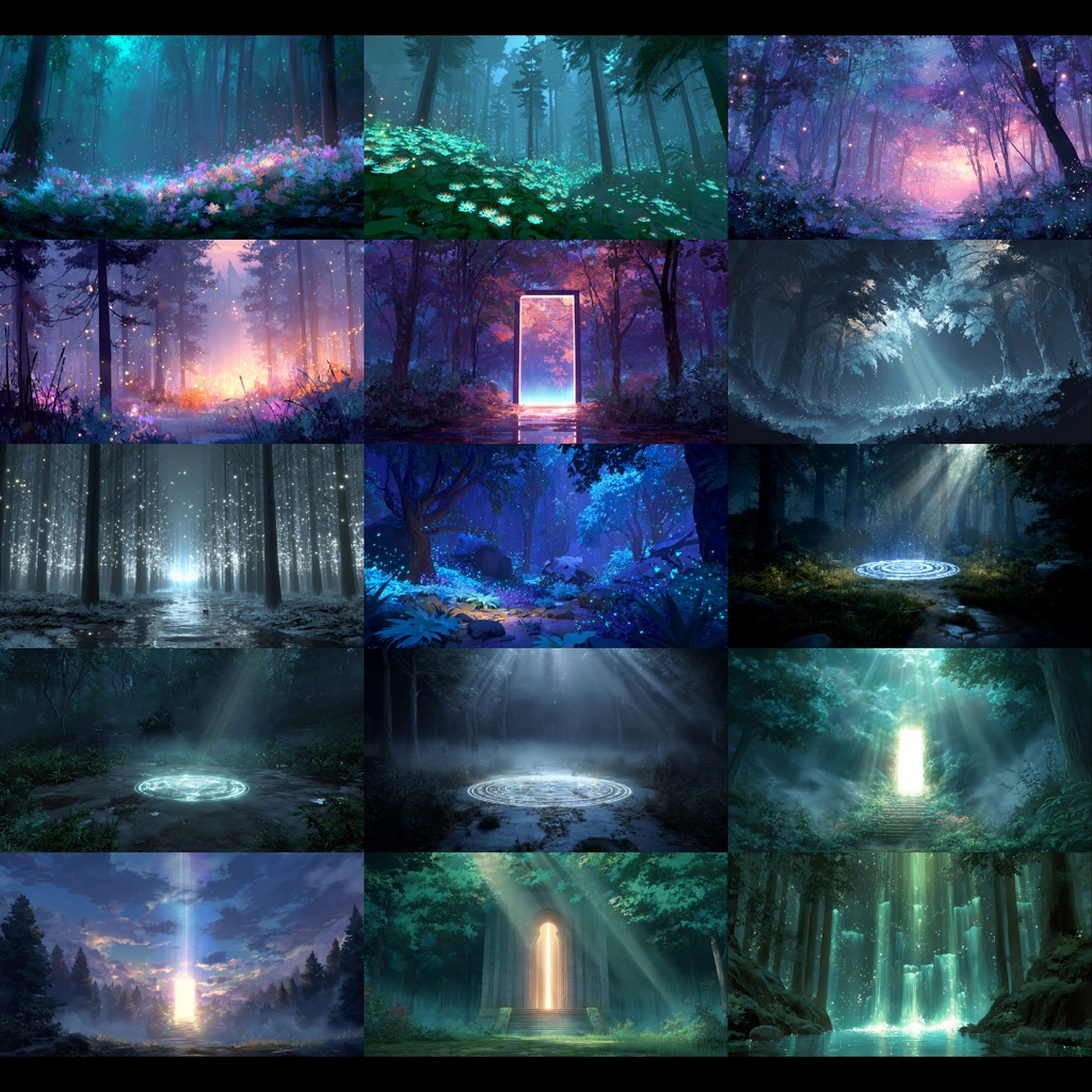 【背景素材】 森・林 250枚|現代•日常•ファンタジー•ホラーetc(TRPG, マダミス, ココフォリア, ゲーム)