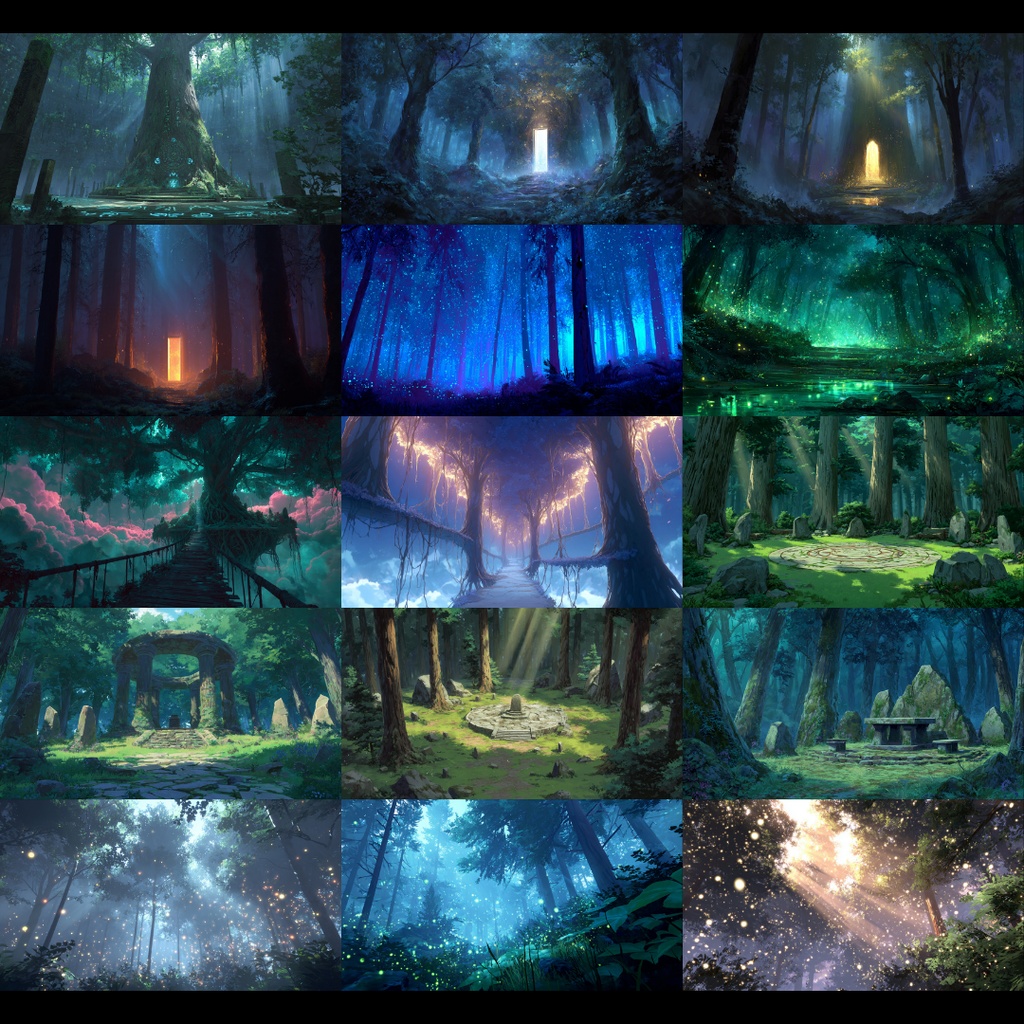 【背景素材】 森・林 250枚|現代•日常•ファンタジー•ホラーetc(TRPG, マダミス, ココフォリア, ゲーム)