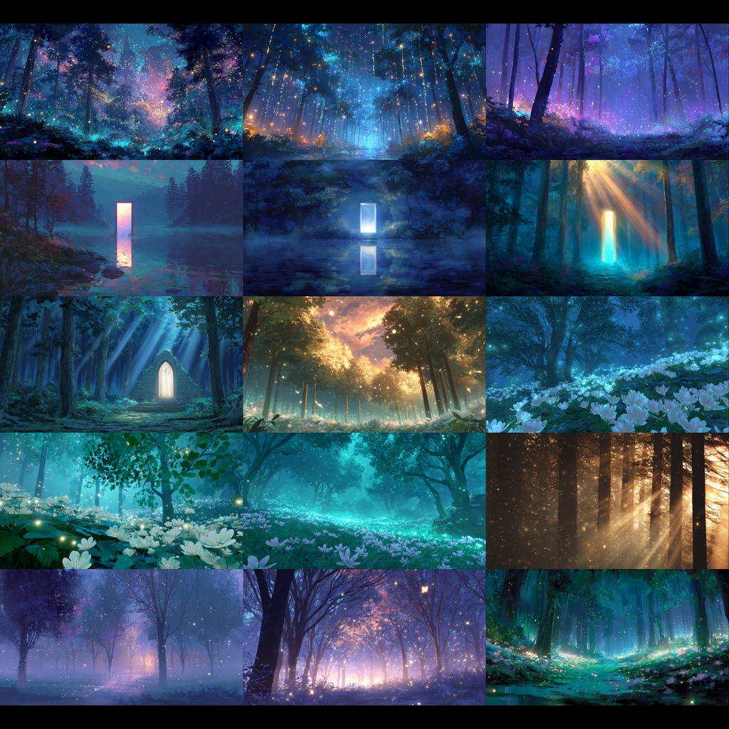 【背景素材】 森・林 250枚|現代•日常•ファンタジー•ホラーetc(TRPG, マダミス, ココフォリア, ゲーム)