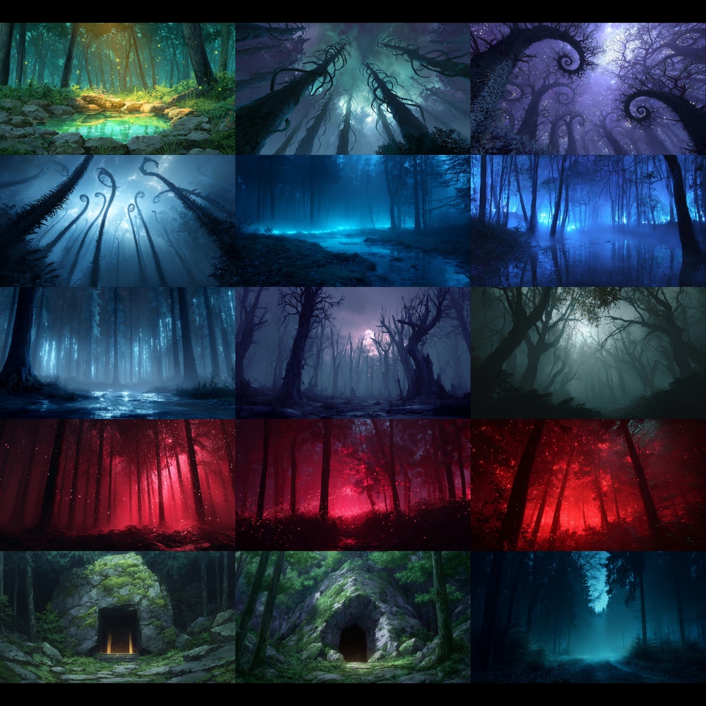 【背景素材】 森・林 250枚|現代•日常•ファンタジー•ホラーetc(TRPG, マダミス, ココフォリア, ゲーム)