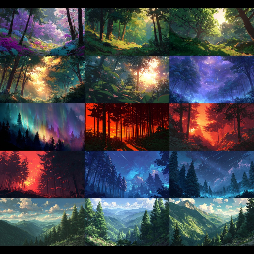 【背景素材】 森・林 250枚|現代•日常•ファンタジー•ホラーetc(TRPG, マダミス, ココフォリア, ゲーム)