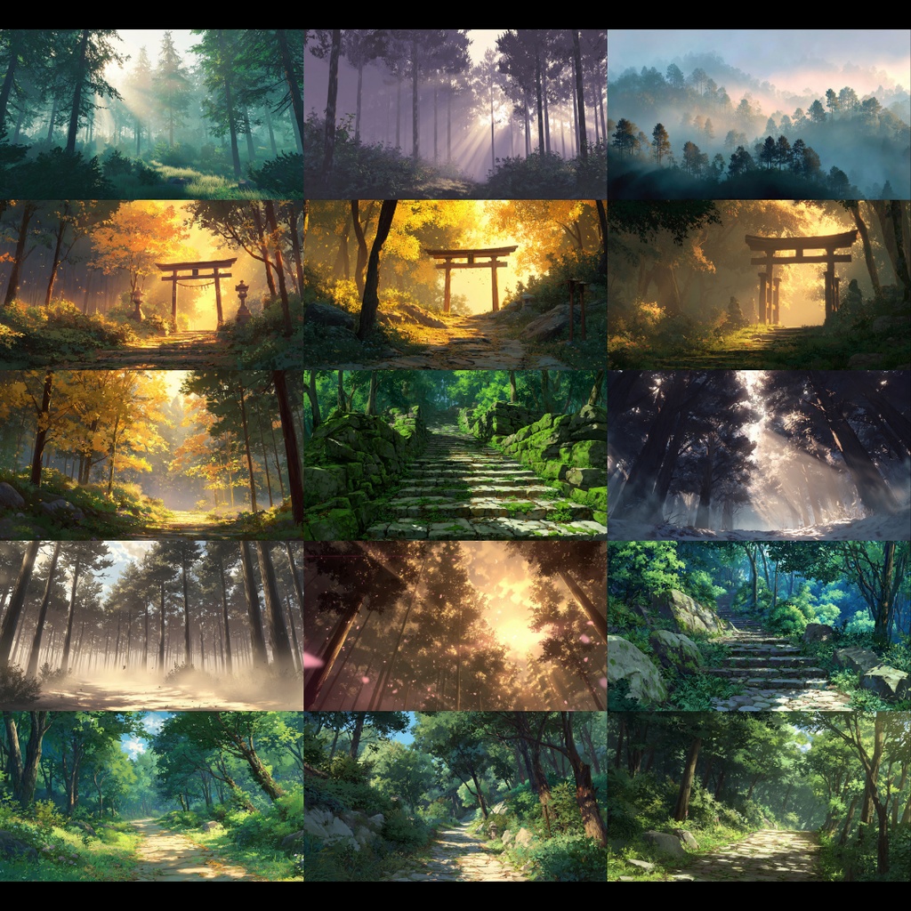 【背景素材】 森・林 250枚|現代•日常•ファンタジー•ホラーetc(TRPG, マダミス, ココフォリア, ゲーム)