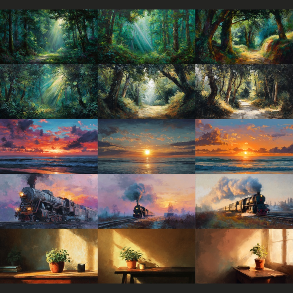 【背景素材】 油絵風|日常/非日常 201枚|部屋•風景•中世•街並み•海外etc(TRPG, マダミス, ココフォリア, ゲーム)