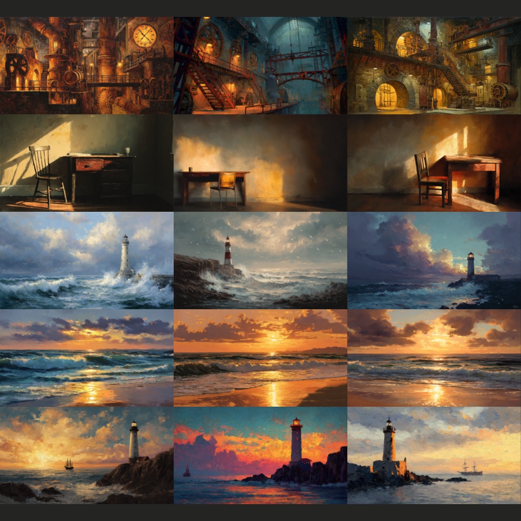 【背景素材】 油絵風|日常/非日常 201枚|部屋•風景•中世•街並み•海外etc(TRPG, マダミス, ココフォリア, ゲーム)