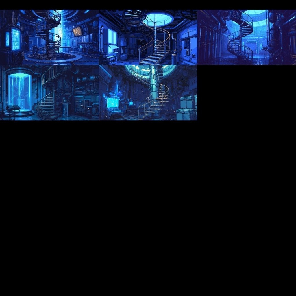 【背景素材】 研究所 ドット絵風 260枚|培養室•冷却室•魔導研究室•廊下•階段•ロビー•休憩室•外観etc(TRPG, マダミス, ココフォリア, ゲーム)