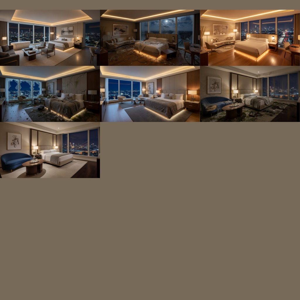 【背景素材】 ホテル差分 廃墟化 112枚|屋内プール・スイートルーム・カフェ・外観・バー・廊下・ホテル客室etc(TRPG, マダミス, ココフォリア, ゲーム)