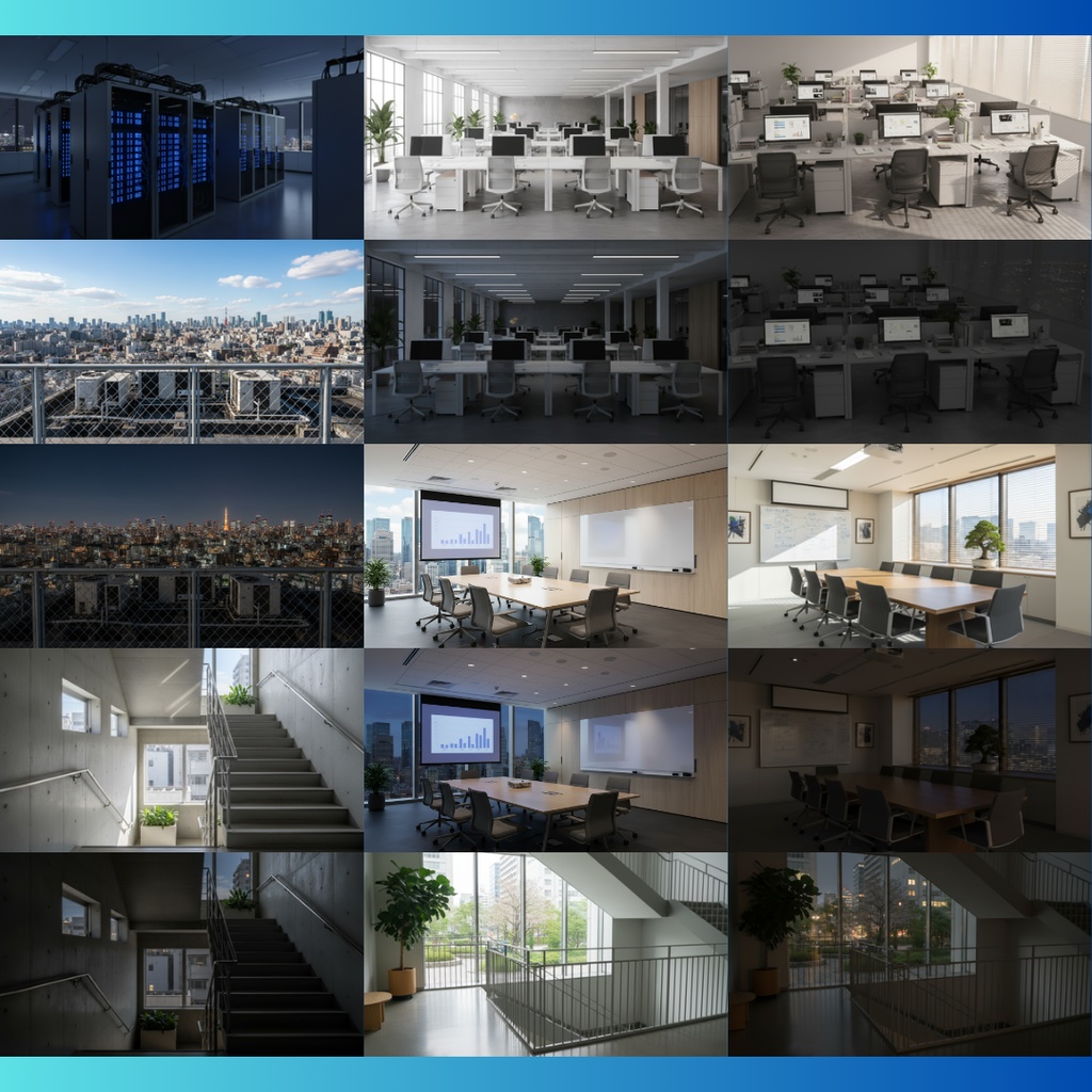 【背景素材】 オフィス/昼夜差分あり 50枚|コピー室・オフィス街・エントランス・資料室・書類保管庫・休憩室・給湯室・搬入口・社長室・窓際etc(TRPG, マダミス, ココフォリア, ゲーム)