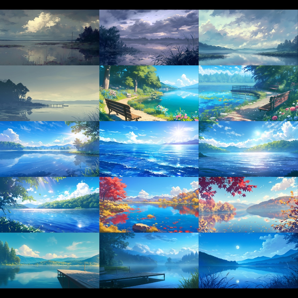 【背景素材】 川・湖 250枚|自然•遠景•都会•霧•夕方•夜etc(TRPG, マダミス, ココフォリア, ゲーム)