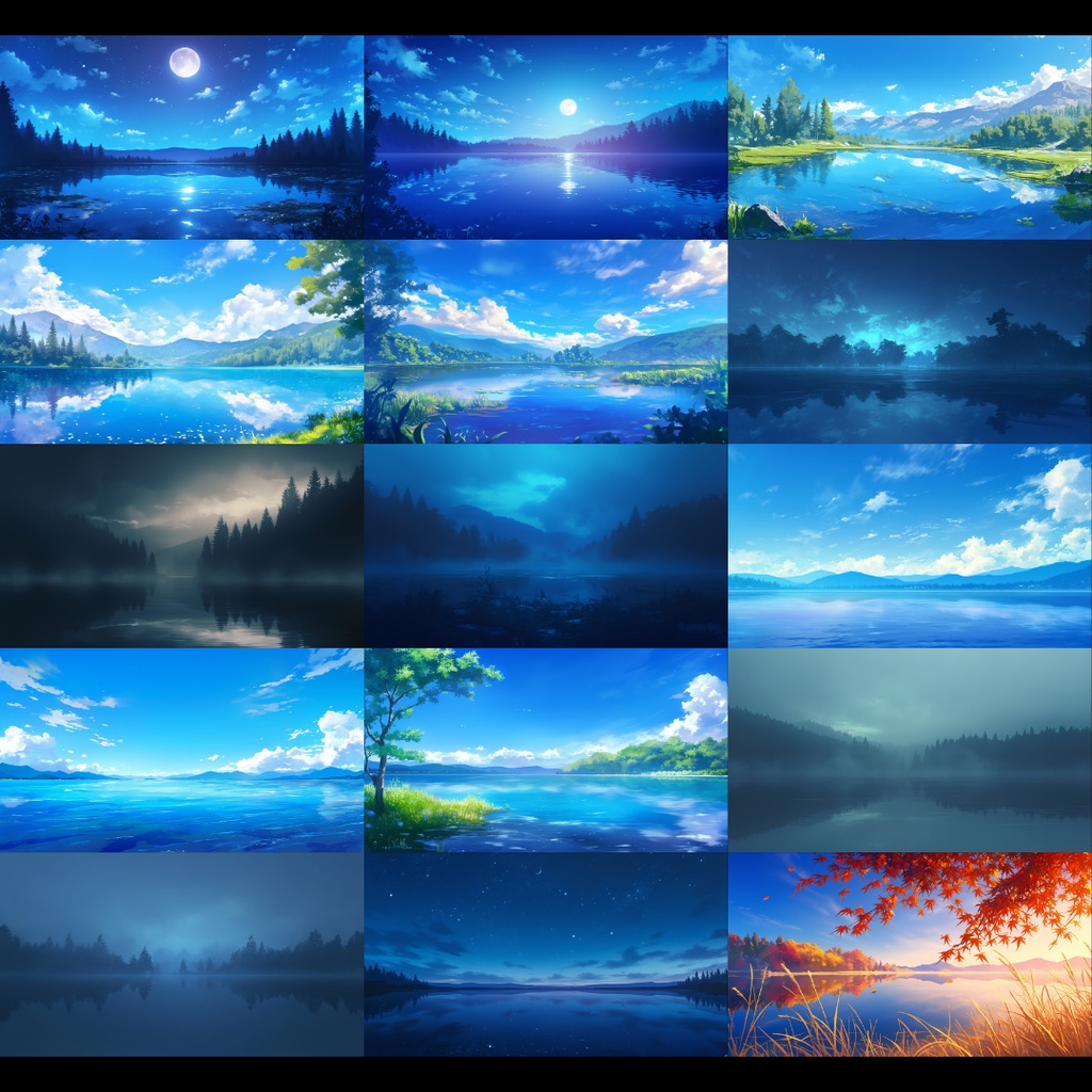 【背景素材】 川・湖 250枚|自然•遠景•都会•霧•夕方•夜etc(TRPG, マダミス, ココフォリア, ゲーム)