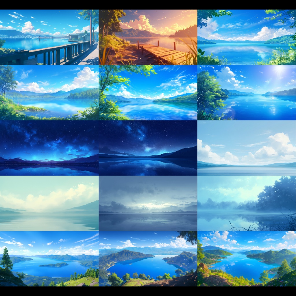 【背景素材】 川・湖 250枚|自然•遠景•都会•霧•夕方•夜etc(TRPG, マダミス, ココフォリア, ゲーム)