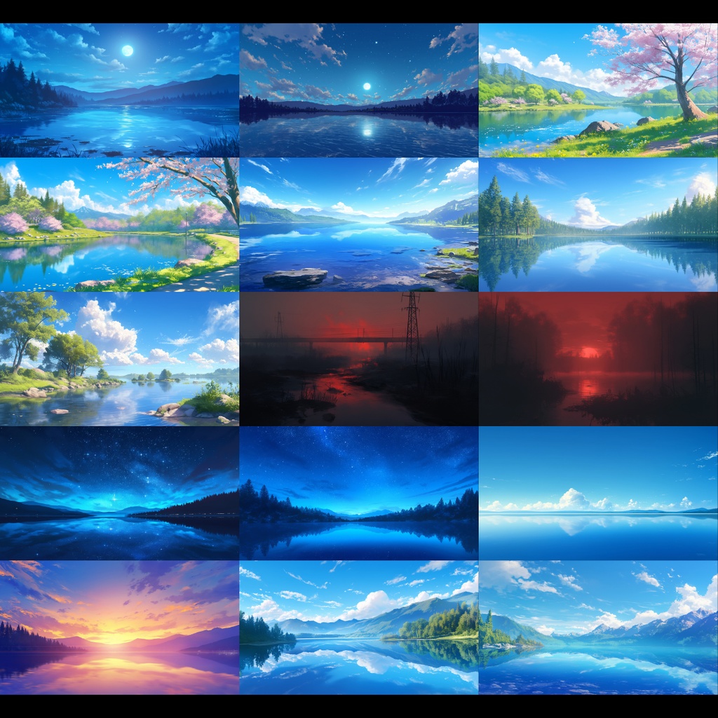 【背景素材】 川・湖 250枚|自然•遠景•都会•霧•夕方•夜etc(TRPG, マダミス, ココフォリア, ゲーム)