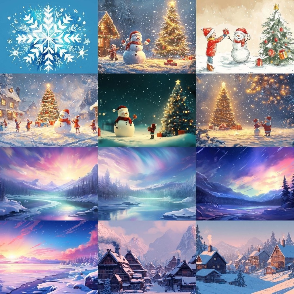 【フリー素材】冬の風景イラスト344枚|TRPG・ブログ・SNSに使える無料背景素材