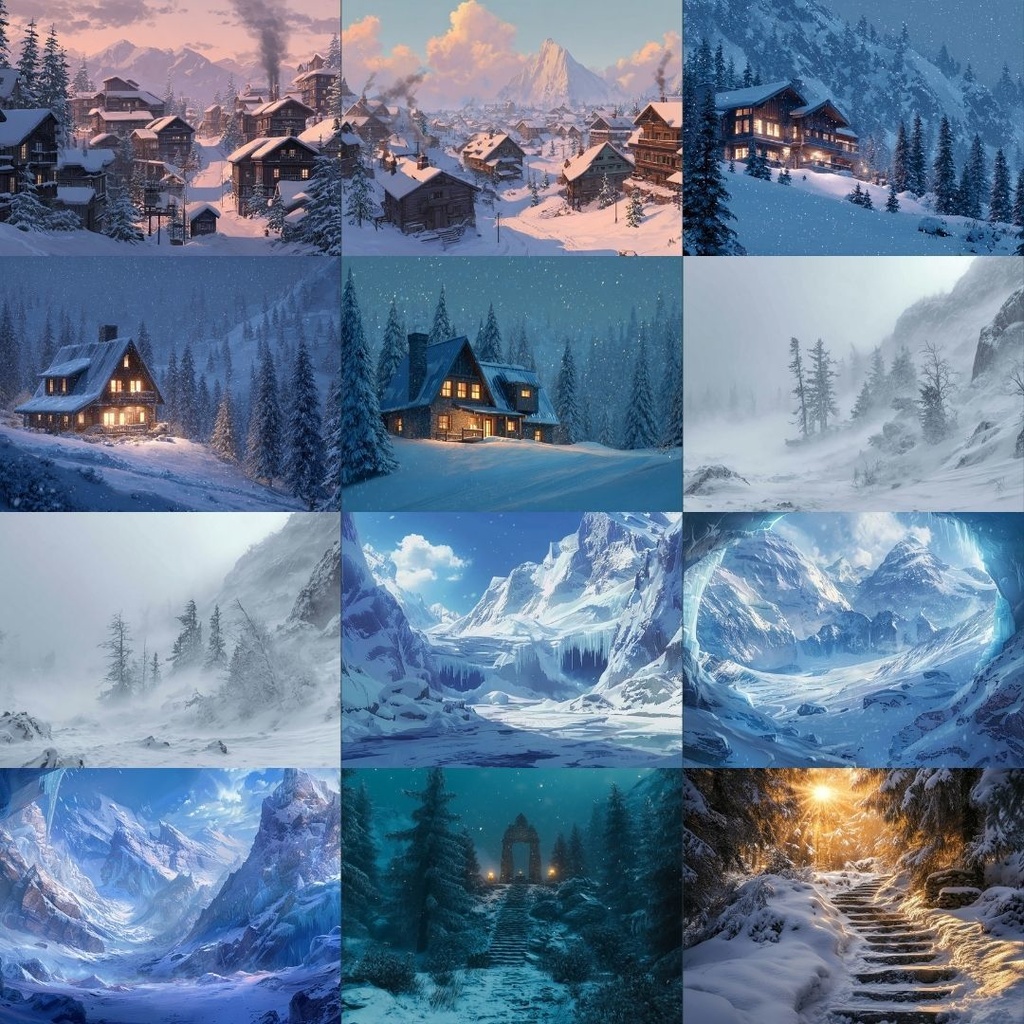 【フリー素材】冬の風景イラスト344枚|TRPG・ブログ・SNSに使える無料背景素材