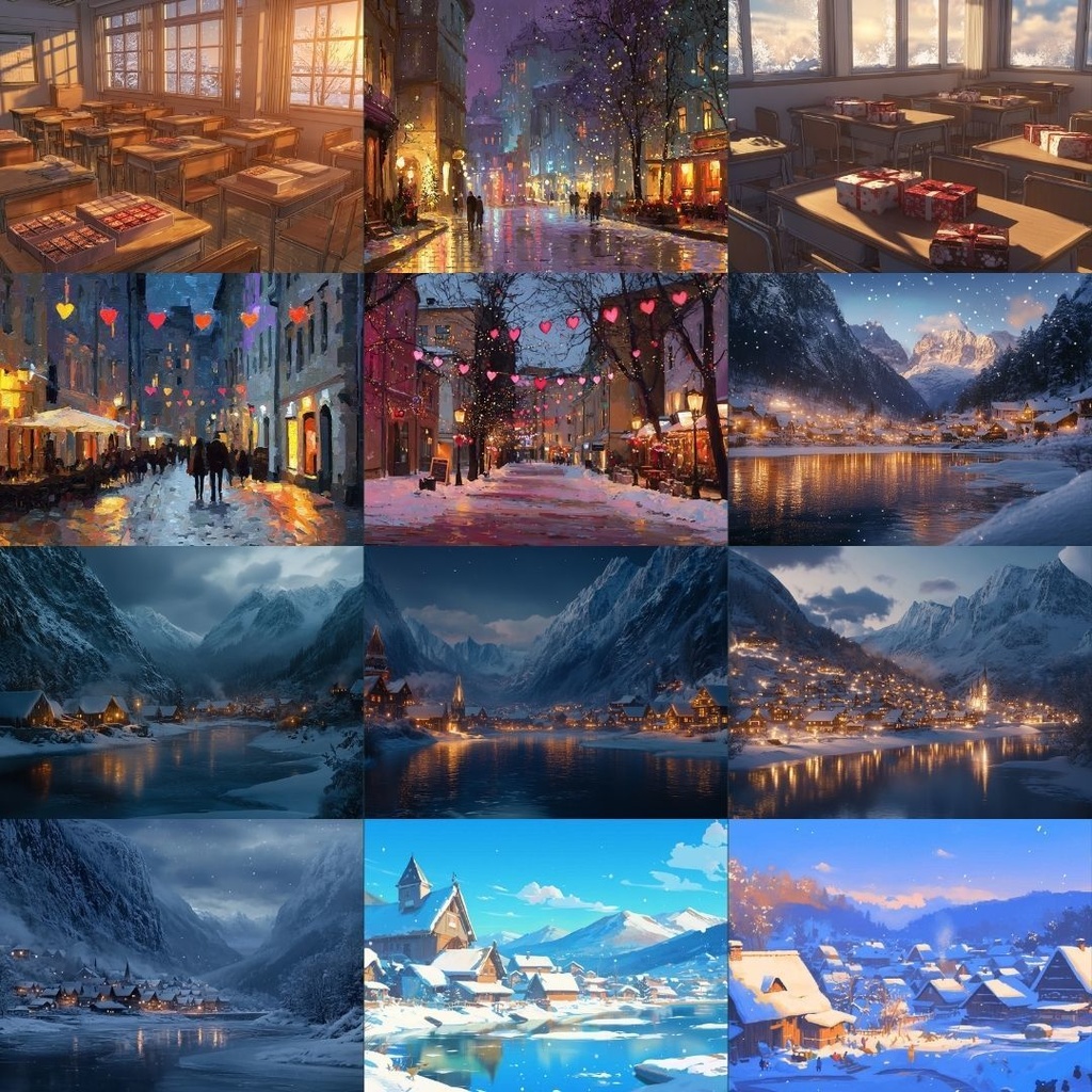 【フリー素材】冬の風景イラスト344枚|TRPG・ブログ・SNSに使える無料背景素材