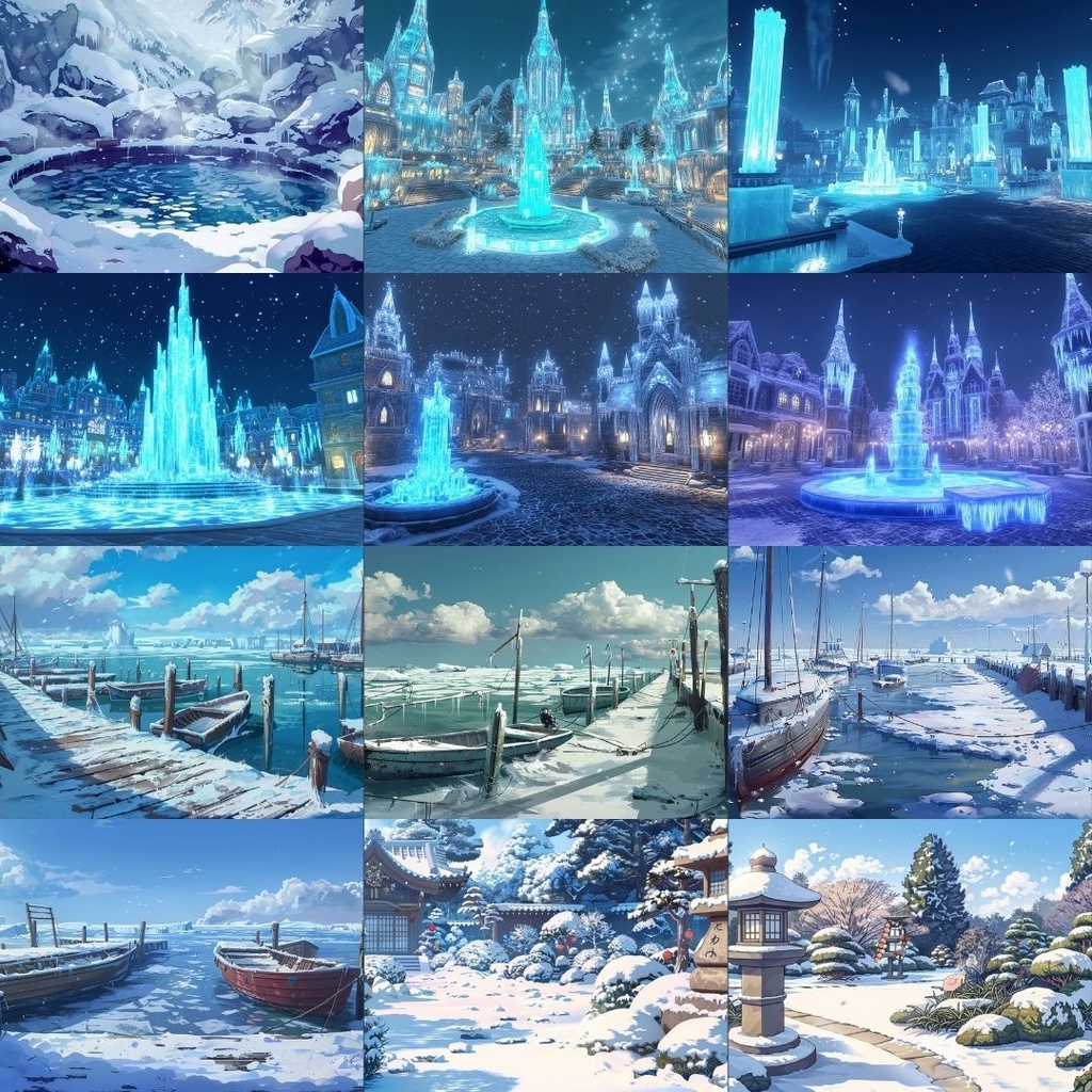 【フリー素材】冬の風景イラスト344枚|TRPG・ブログ・SNSに使える無料背景素材