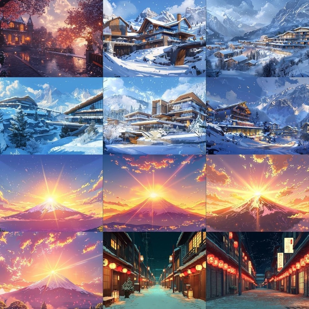 【フリー素材】冬の風景イラスト344枚|TRPG・ブログ・SNSに使える無料背景素材