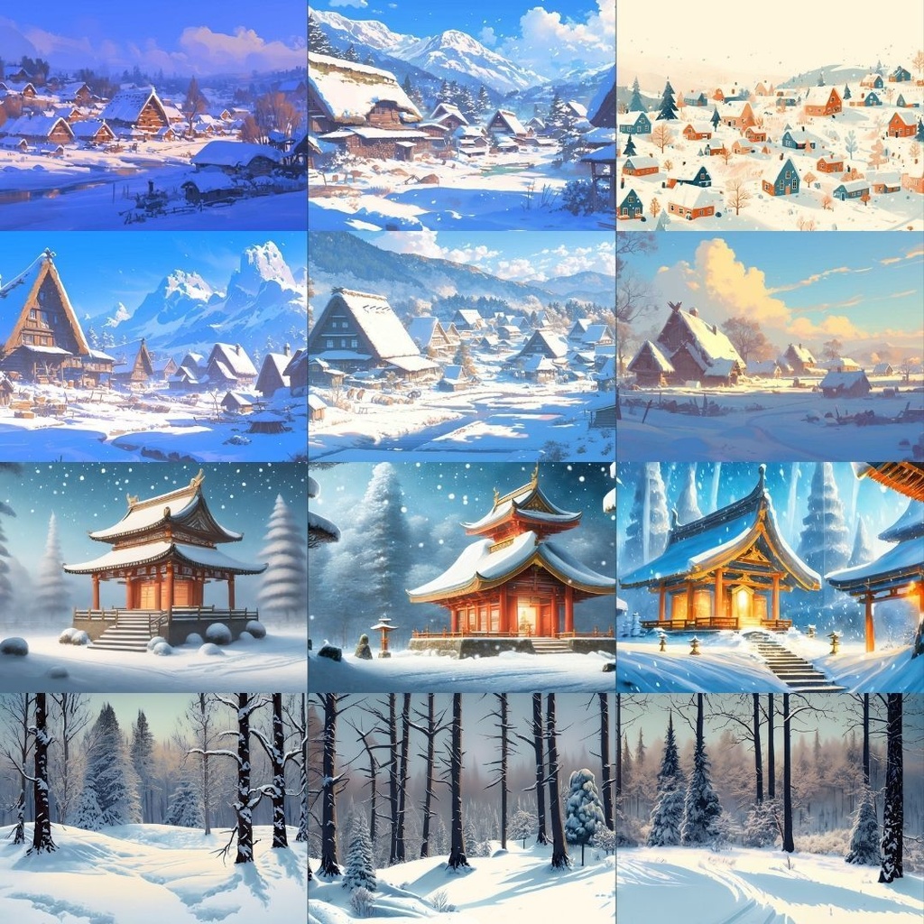 【フリー素材】冬の風景イラスト344枚|TRPG・ブログ・SNSに使える無料背景素材