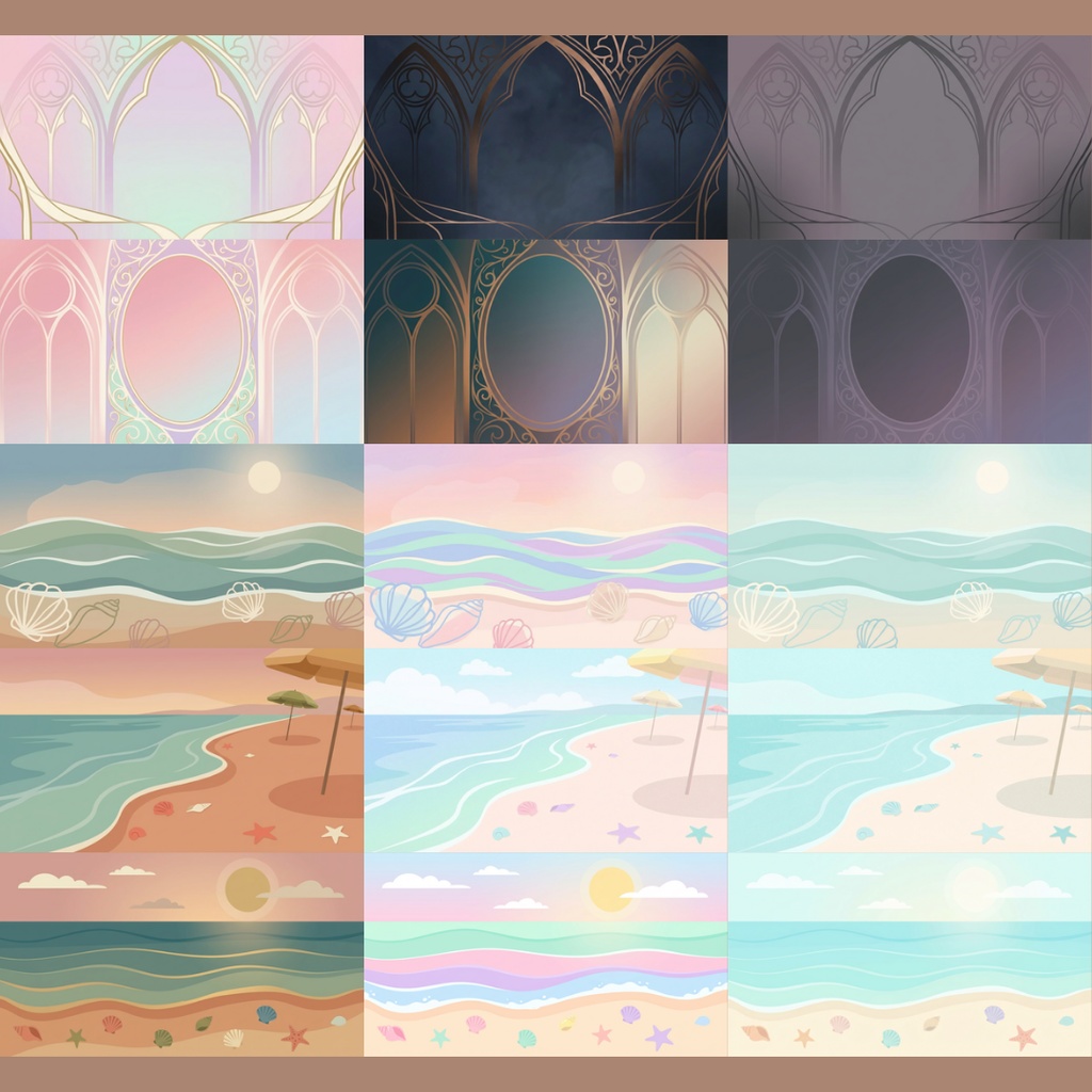 【背景素材】サムネイルに使えそうな背景 171枚|桜・海・ハロウィン・クリスマス・アンティーク・ホラー・カフェ雑談・魔法陣・星空etc(VTuber, TRPG, マダミス, ココフォリア, ゲーム)