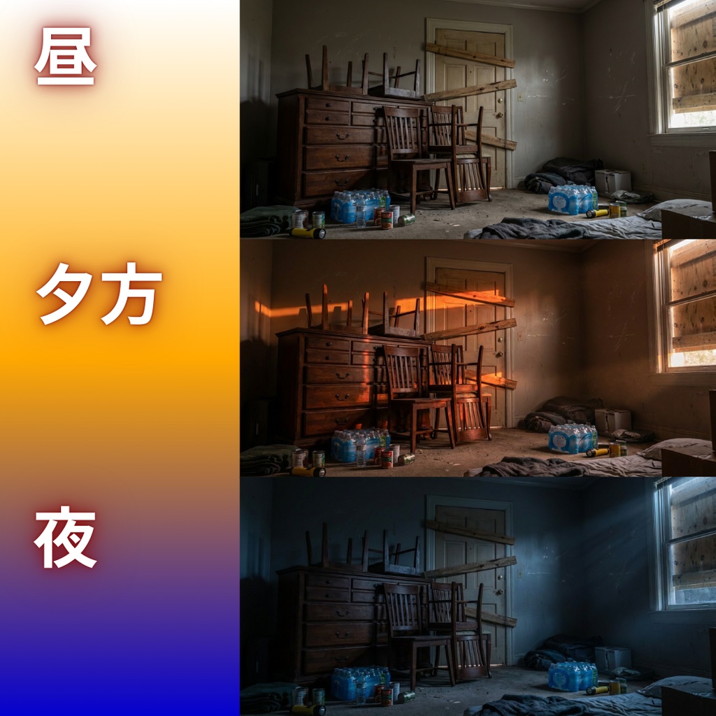 【背景素材】ゾンビ世界 72枚|ガソリンスタンド・地下駐車場・廃オフィス・廃墟ビル・倉庫・工場・コンピュータールームetc(TRPG, マダミス, ココフォリア, ゲーム)