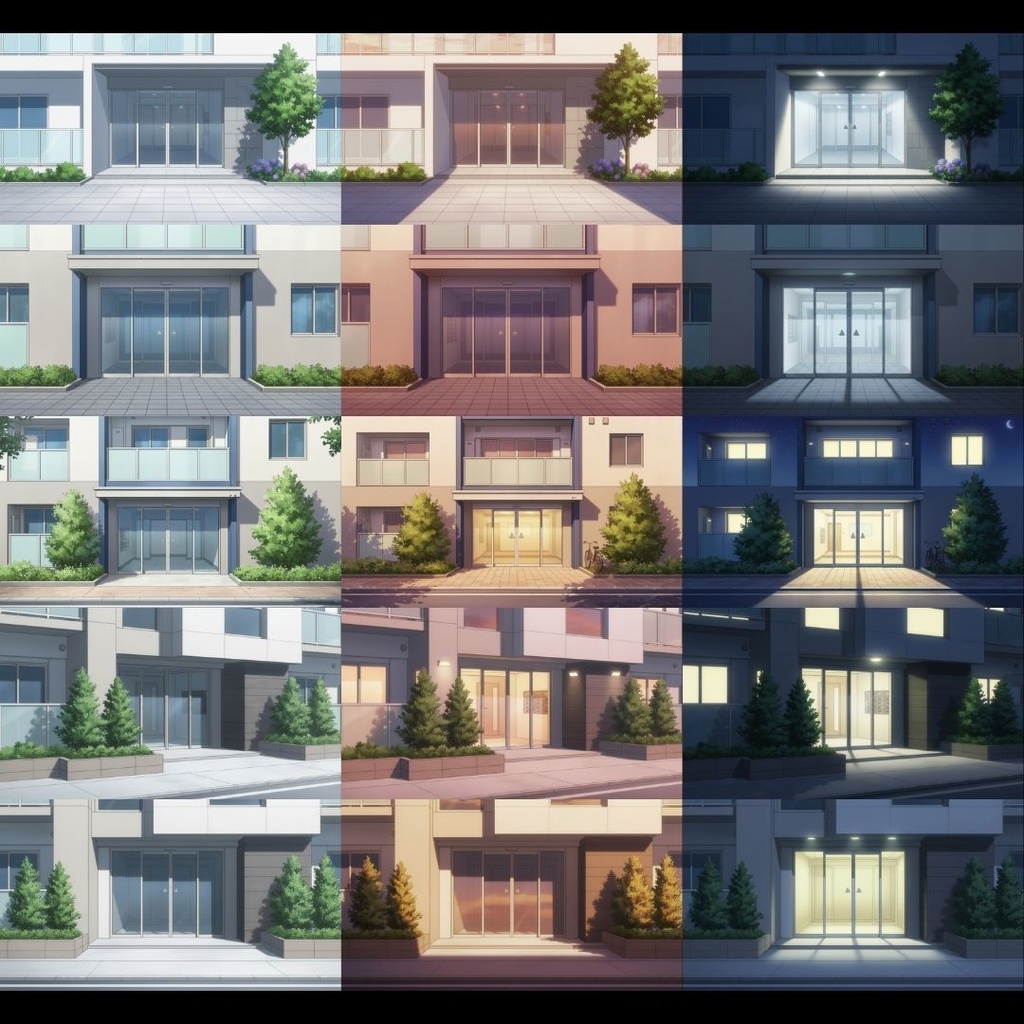 【背景素材】 マンション 192枚|リビング•寝室•キッチン•トイレ•浴室•エレベーター•外観•入り口•集合ポスト•外廊下(TRPG, マダミス, ココフォリア, ゲーム)