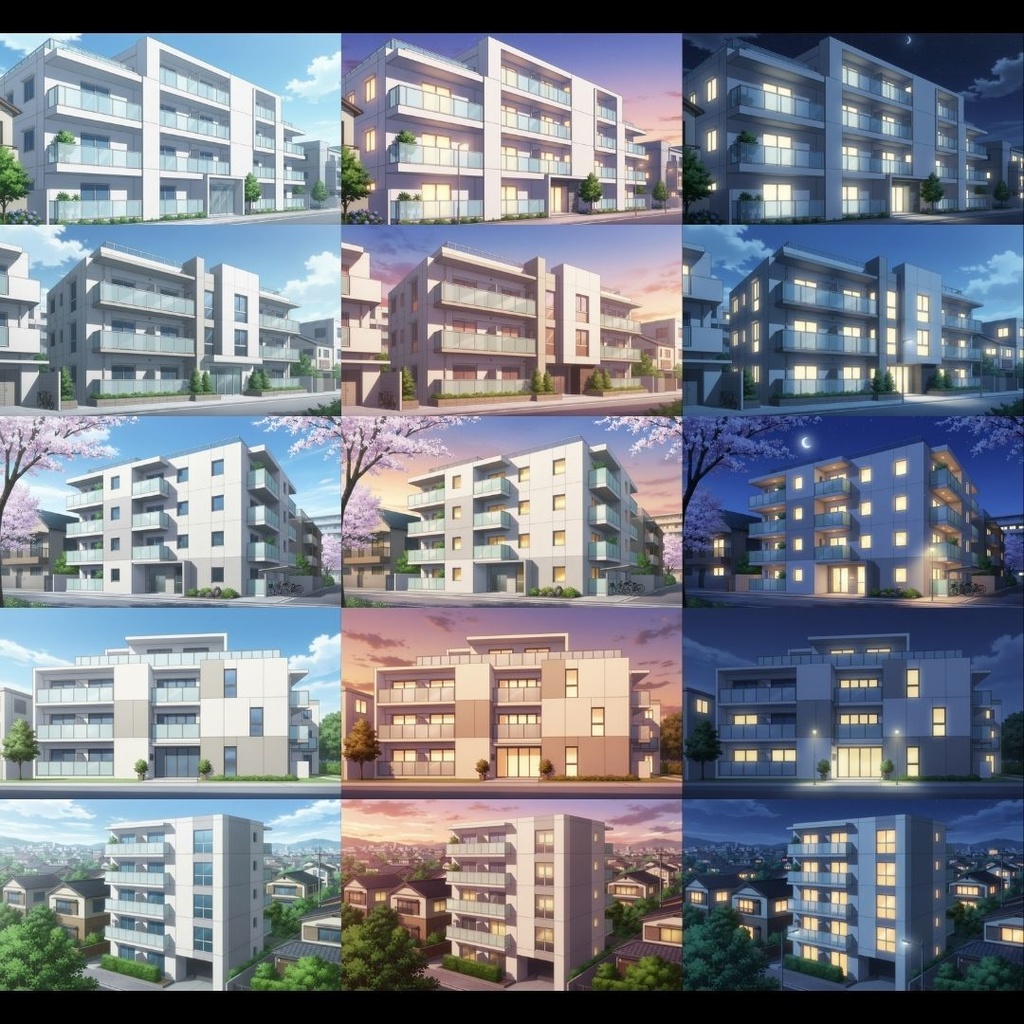 【背景素材】 マンション 192枚|リビング•寝室•キッチン•トイレ•浴室•エレベーター•外観•入り口•集合ポスト•外廊下(TRPG, マダミス, ココフォリア, ゲーム)