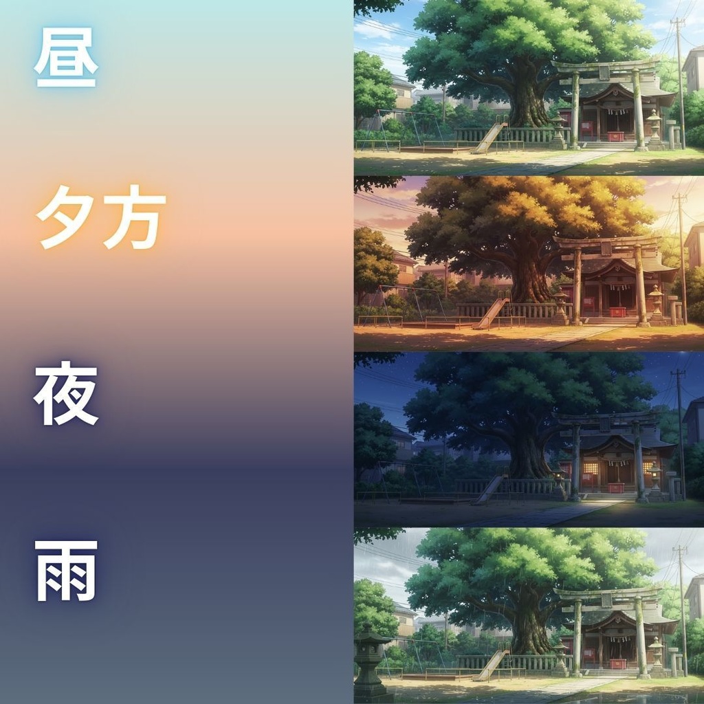 【背景素材】 公園 104枚|都会•住宅街•広場•緑地etc(TRPG, マダミス, ココフォリア, ゲーム)