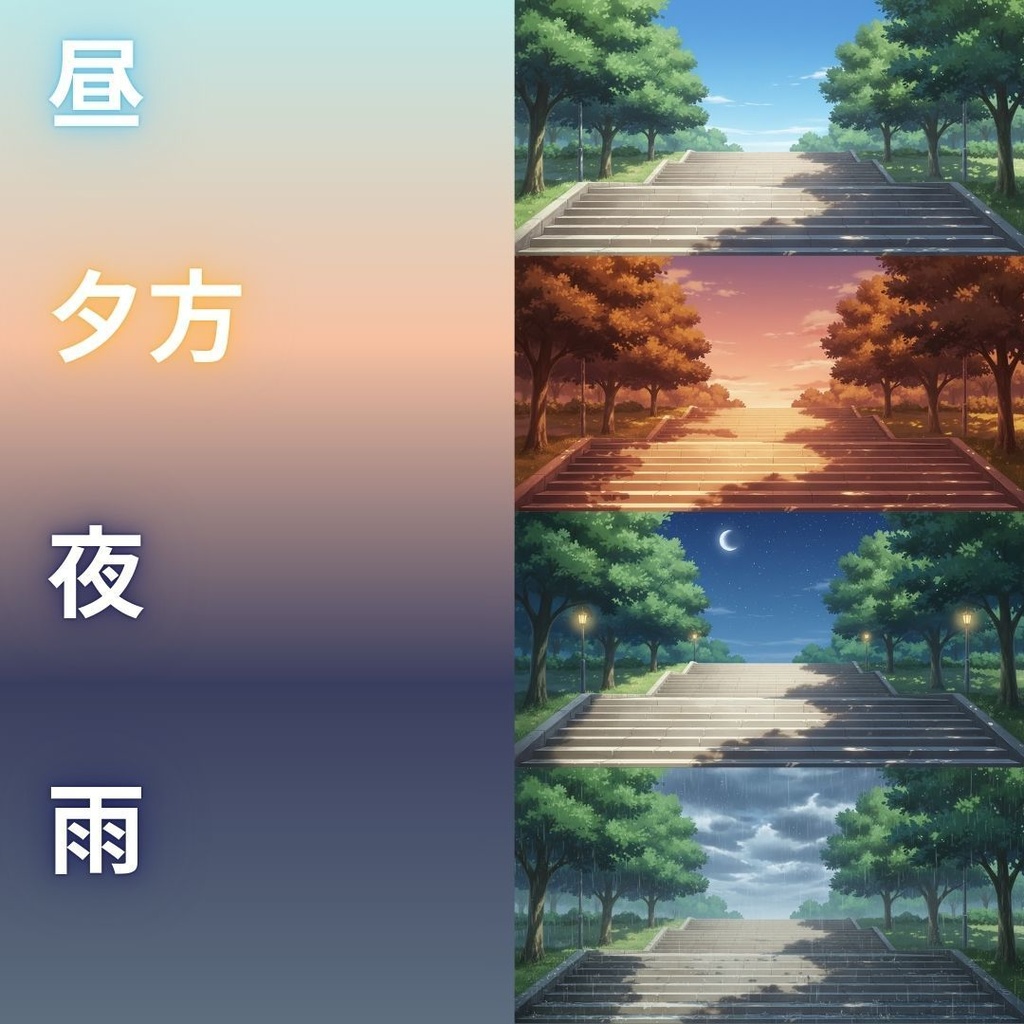 【背景素材】 公園 104枚|都会•住宅街•広場•緑地etc(TRPG, マダミス, ココフォリア, ゲーム)