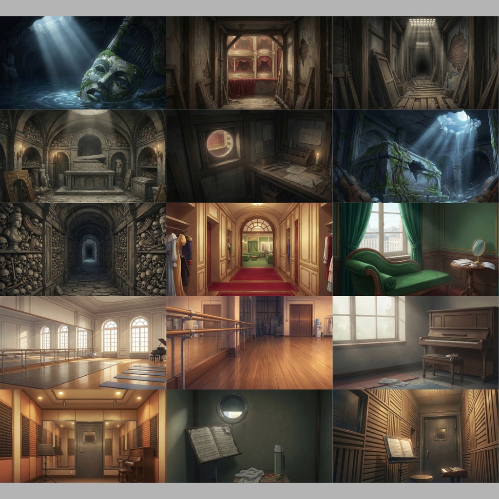 【背景素材】 大劇場・オペラハウス 125枚|大ホール・外観・稽古場・事件・運営・裏側エリアetc(TRPG, マダミス, ココフォリア, ゲーム)