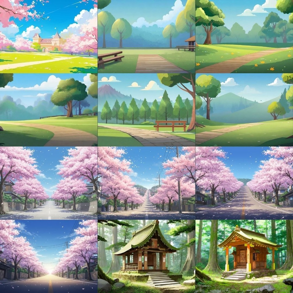 【フリー素材】春の風景イラスト264枚|TRPG・ブログ・SNSに使える無料背景素材