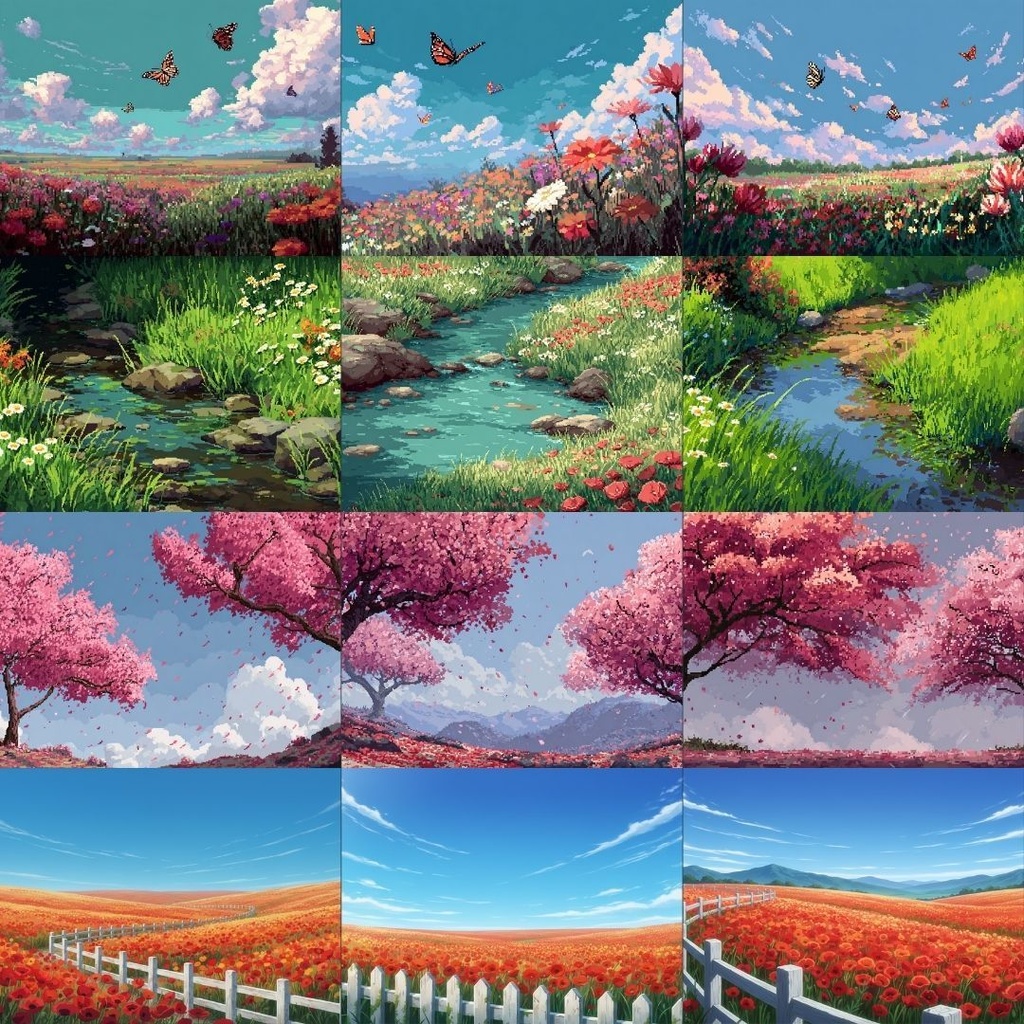 【フリー素材】春の風景イラスト264枚|TRPG・ブログ・SNSに使える無料背景素材