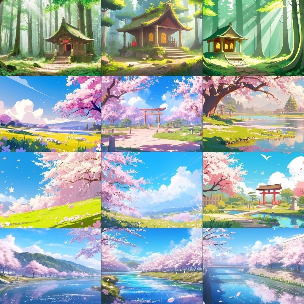 【フリー素材】春の風景イラスト264枚|TRPG・ブログ・SNSに使える無料背景素材